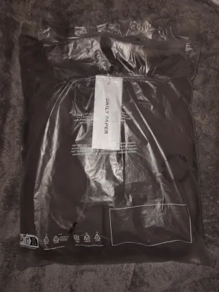 Felpa Daily Paper Zip Hoodie Grigia Nuova