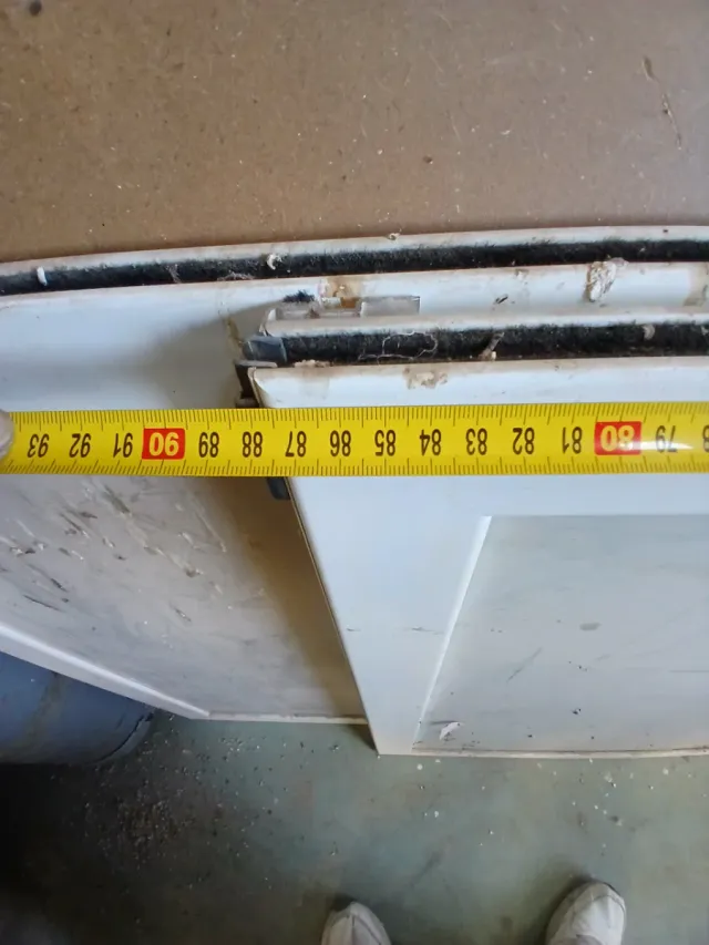 Ventana corredera blanca