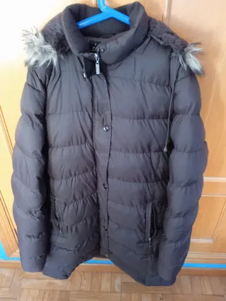 Cazadora invierno mujer marrón