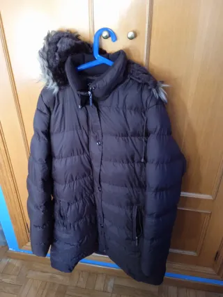 Cazadora invierno mujer marrón