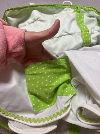 Vestido Flamenca Niña Verde Lunares