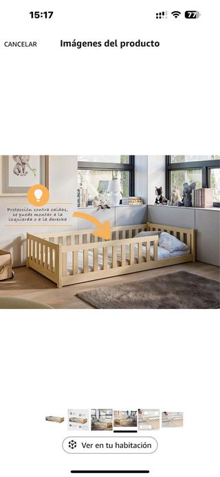 Cama infantil Montessori 90x200