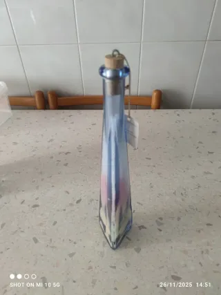 Bottiglia decorativa in vetro