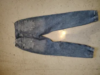 Vaqueros Bershka Jogger Rotos Azules