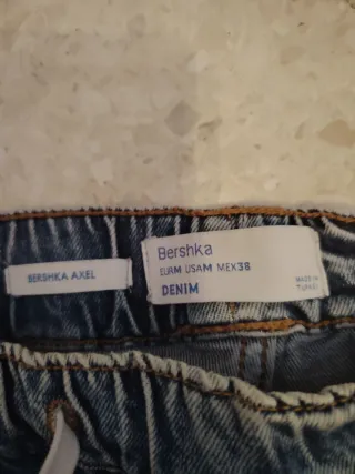 Vaqueros Bershka Jogger Rotos Azules