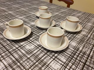 Set 5 tazze con piattini