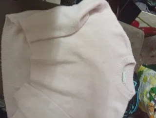 Jersey punto rosa oversize