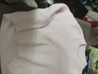 Jersey punto rosa oversize