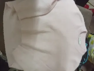 Jersey punto rosa oversize