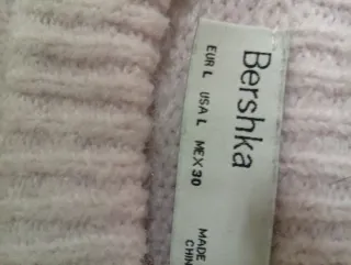 Jersey punto rosa oversize