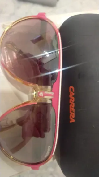 Gafas Carrera Rosas y Doradas