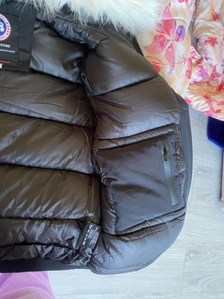 Canada Goose Giubbotto Nero con Cappuccio