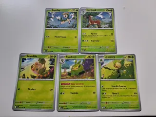 Lote Cartas Pokémon Deerling, Sawsbuck, Sewaddle,