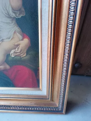 Lámina tratada Madonna del Grappolo Marco Madera
