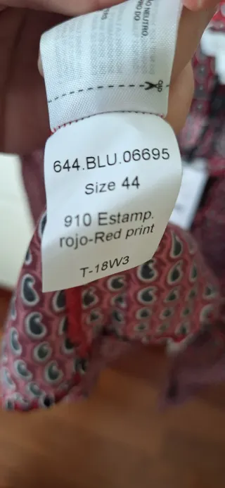 Camisa Intropia Talla L Estampada