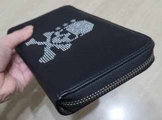 Dark gothic rock punk studded skull purse