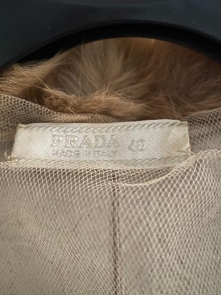 Cappotto Prada in pelliccia lapin