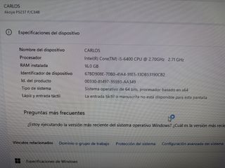 PC Gaming Medion Akoya GTX 1060 6GB/i5/16GB RAM