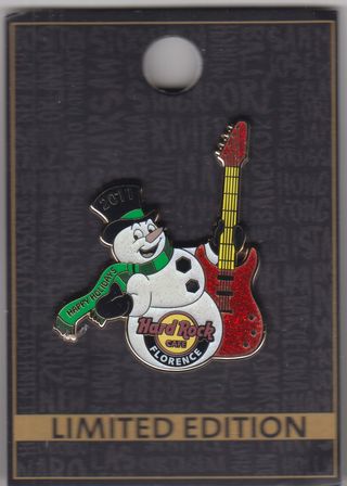 Spilla Hard Rock Cafe Firenze 2017 Pupazzo Neve Ch