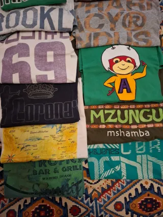 Set lotto di T-shirt Uomo Taglia L/XL