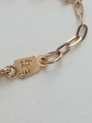 Bracciale/Catenella in Argento + Goldfilled 14k. PREMIUM.