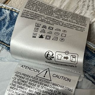 Bershka Denim Cargo Jeans w Embroidered Patch