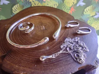 Conjunto Joyas Gota Agua 4 Pzas