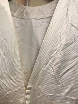 Traje de Novia en tela de faille natural Blanco