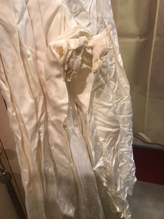 Traje de Novia en tela de faille natural Blanco