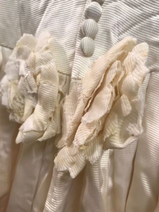Traje de Novia en tela de faille natural Blanco