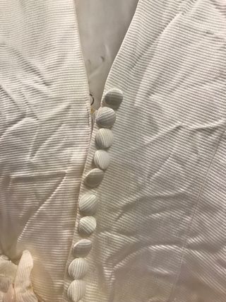 Traje de Novia en tela de faille natural Blanco