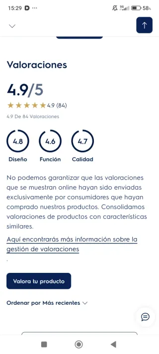 Campana extractora negra 60cm