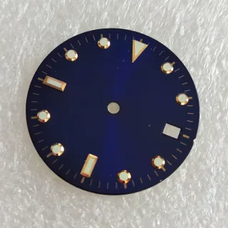 Quadrante Dial 28mm x Miyota 8215 Data Blu Vintage