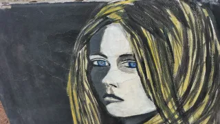 Antiguo óleo sobre lienzo