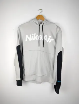 Sudadera Nike Air Gris Logo Bordado