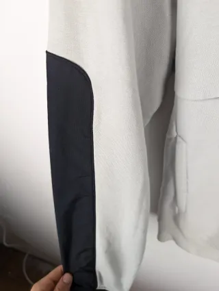 Sudadera Nike Air Gris Logo Bordado