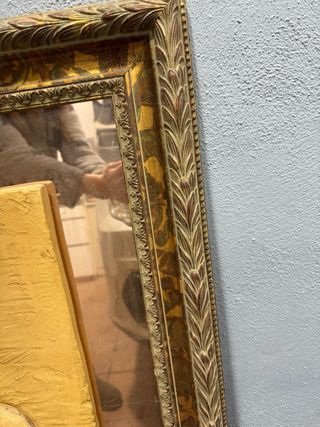 Cuadro/Espejo Antiguo Dorado