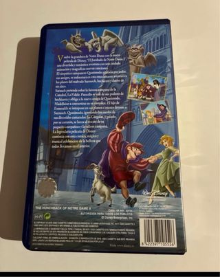 Película VHS El Jorobado de Notre Dame 2