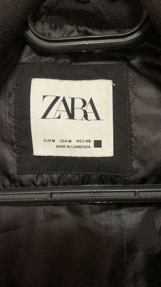 Chaqueta Zara Negra Talla M