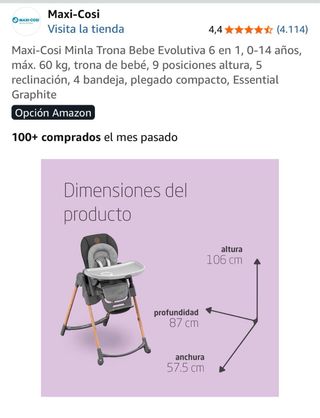 Trona Maxi Cosi Evolutiva 6 en 1.