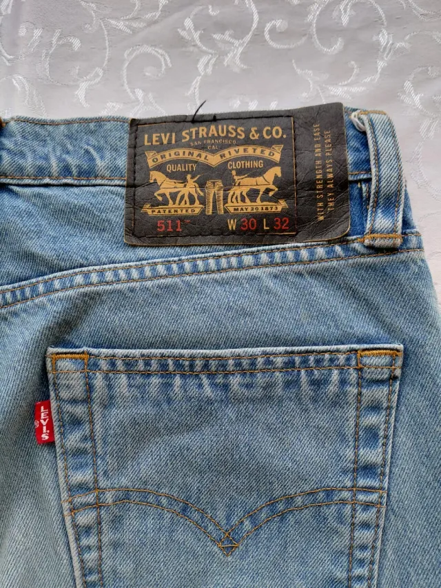 Levi's 511 Jeans W30 Azzurro Uomo