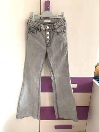 Vaqueros Mango Teen campana grises