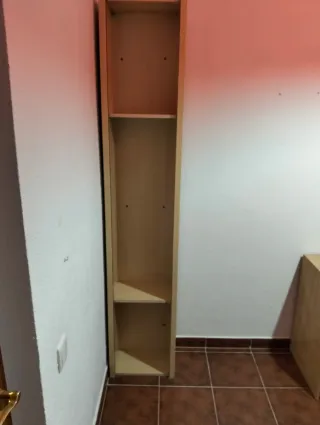 Estantería auxiliar madera estrecha