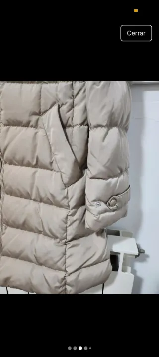 Abrigo forrado impermeable beige