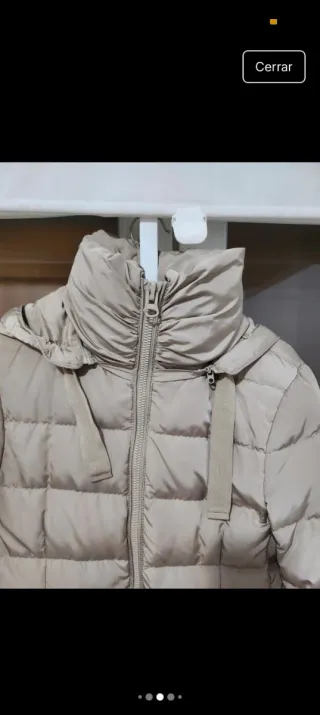 Abrigo forrado impermeable beige