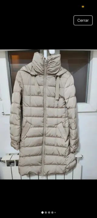 Abrigo forrado impermeable beige