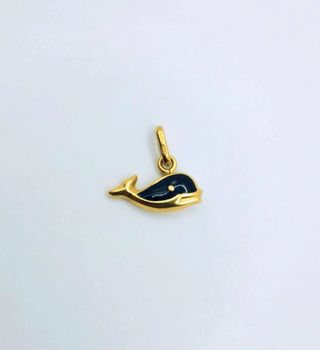 Ciondolo balena piccola in oro 18K