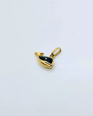 Ciondolo balena piccola in oro 18K