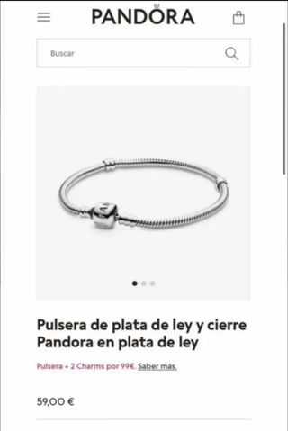 Pulsera Pandora Plata