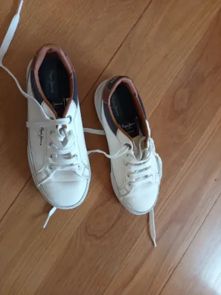 Zapatillas Pepe Jeans Blancas y Marrones